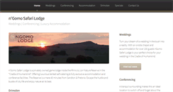 Desktop Screenshot of ngomolodge.co.za