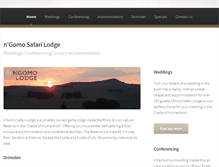 Tablet Screenshot of ngomolodge.co.za